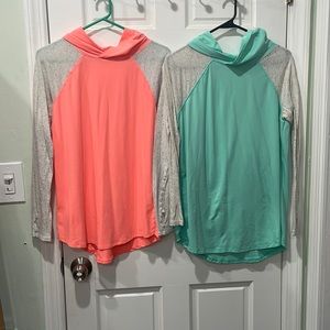 Two hooded shirts